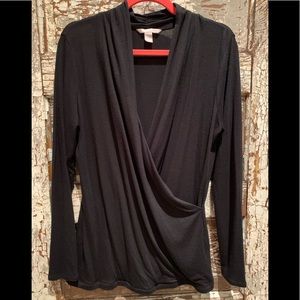Black modal wrap top
